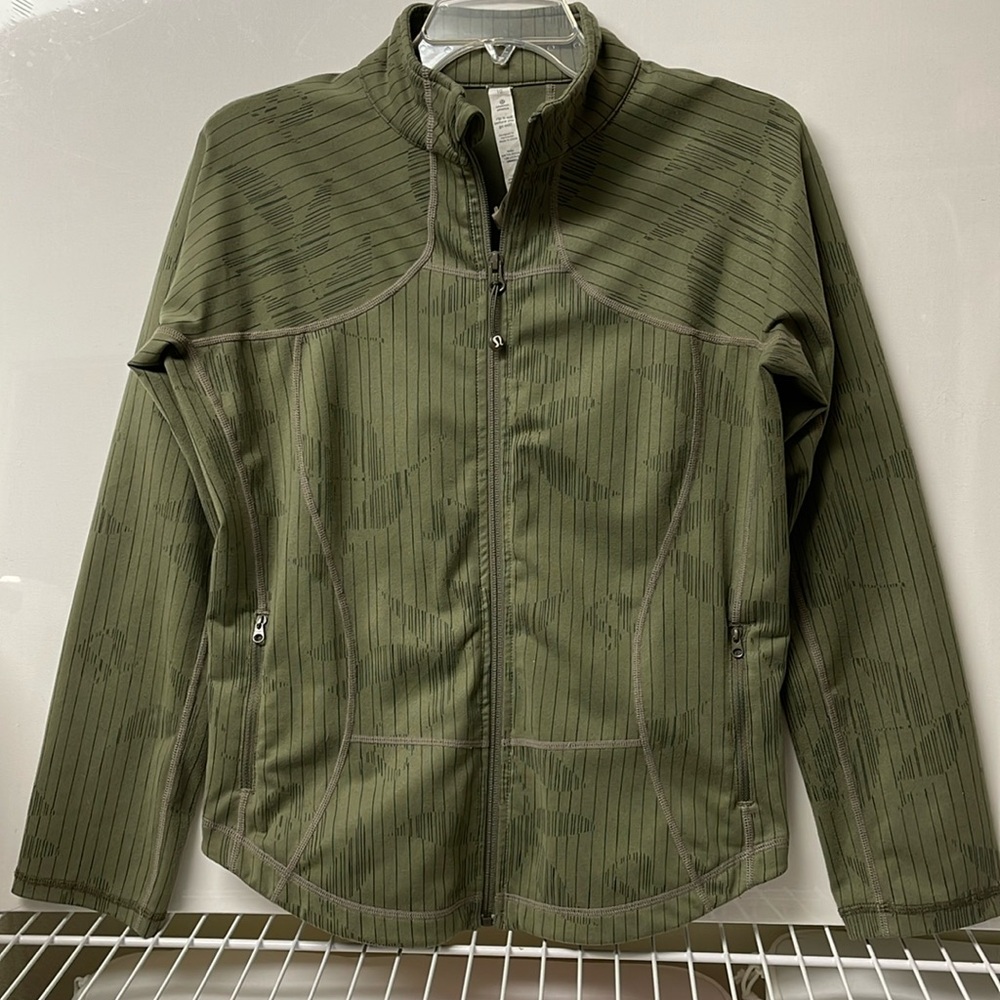lululemon athletica Olive Green Full-Zip Jacket